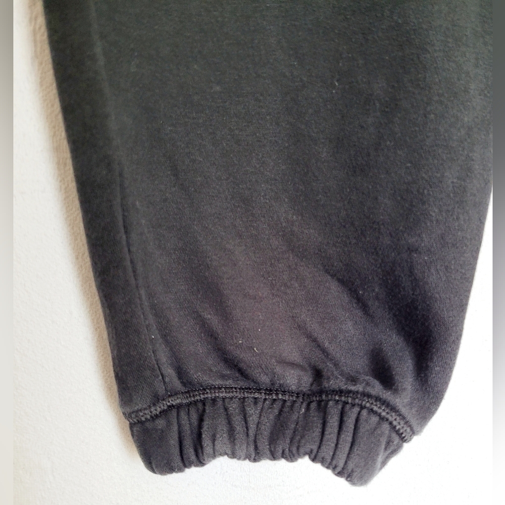 Adidas Women Climalite Loose Fit Fleece Cotton Joggers Black Drawstring Medium - Picture 10 of 16